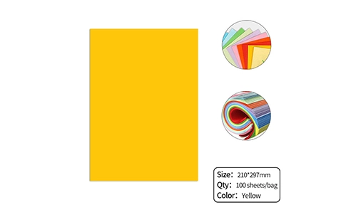 yellow colored paper