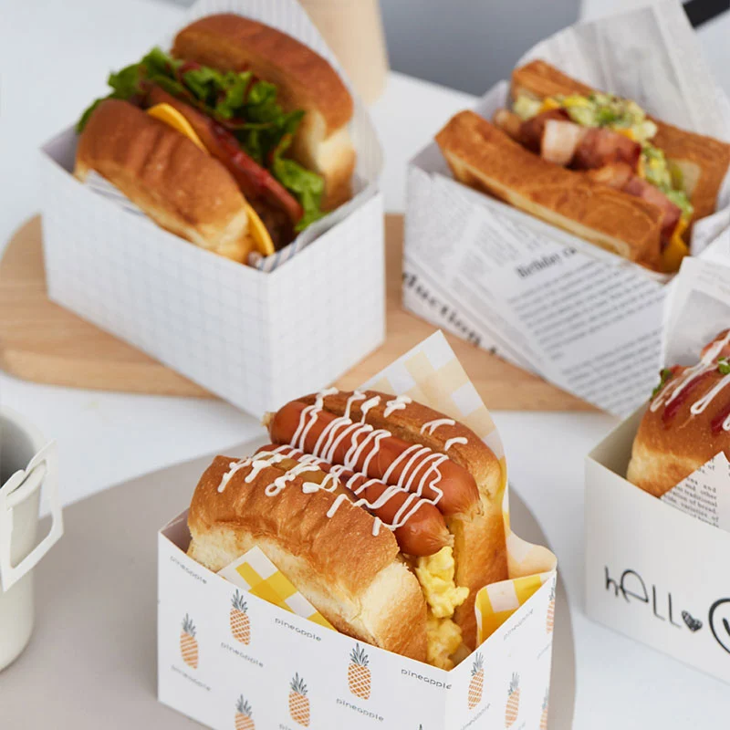 brown paper boxes for food