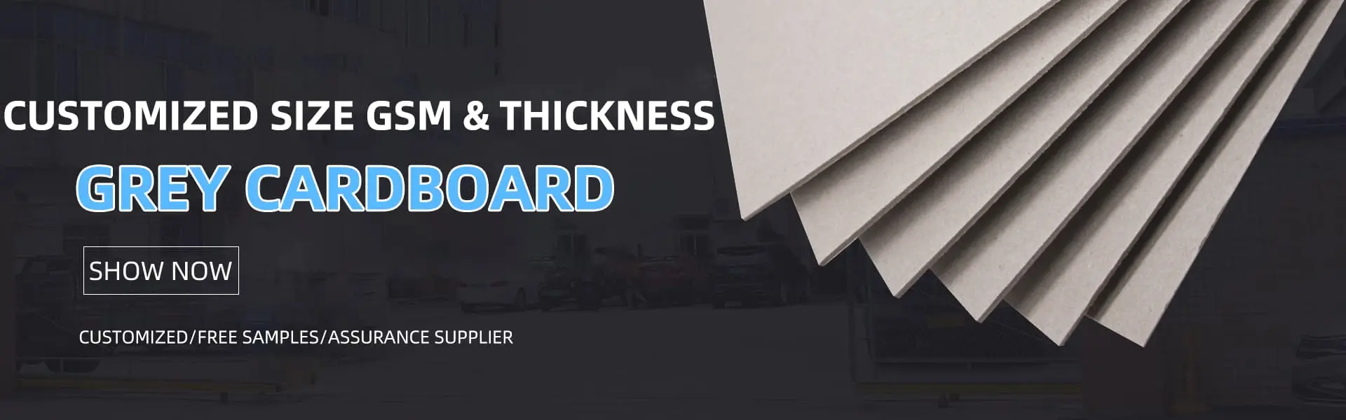 Standard Size Two Side Grey Chipboard Paper Gray Paperboard For